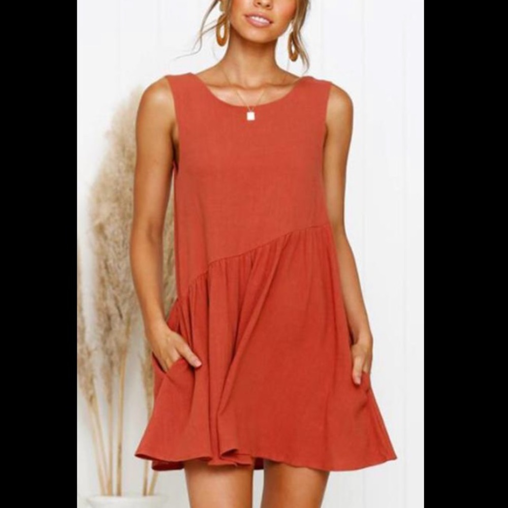NWT Orange Tank Dress